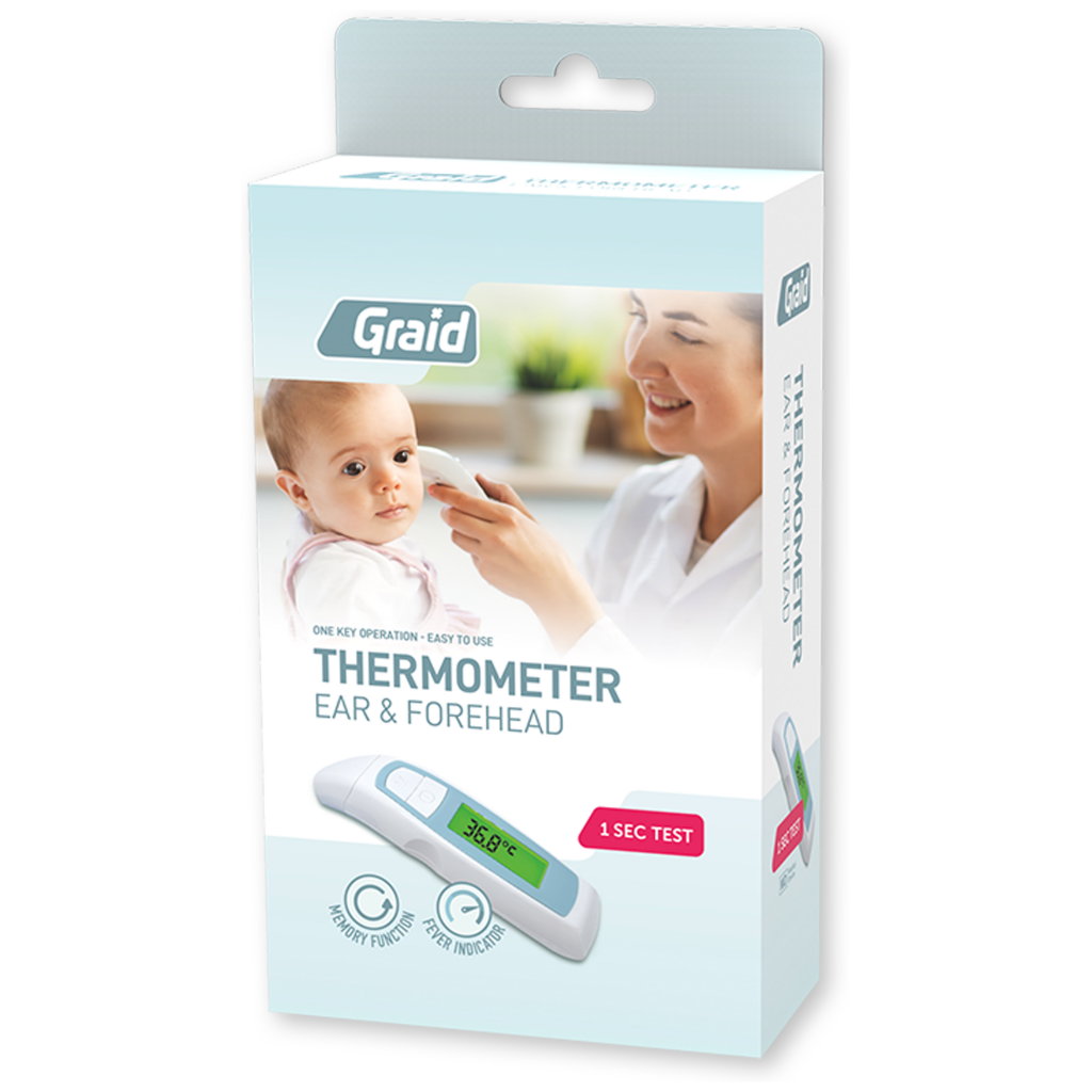 INFRARED THERMOMETER EAR & FOREHEAD RFX CARE