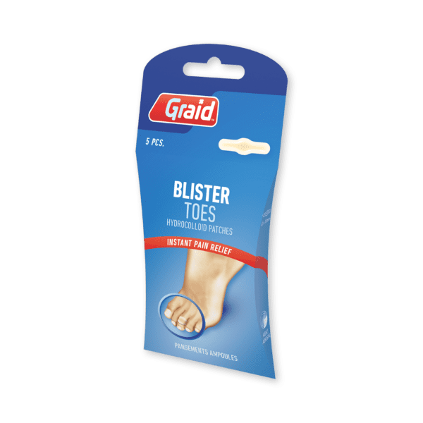 BLISTER PLASTER TOES CARDBOARD BOX