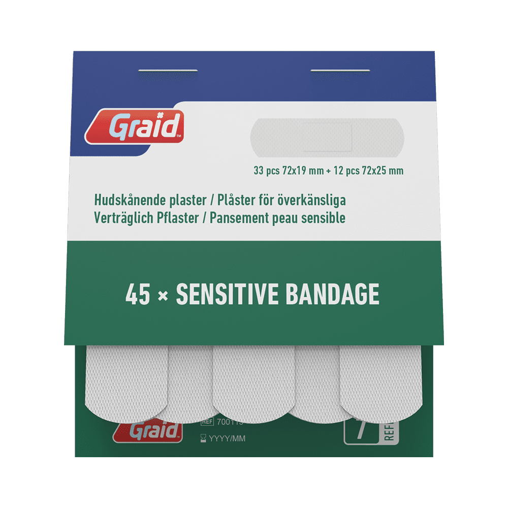 SENSITIVE PLASTER 6 PACK REFILL 7 2 700113 front